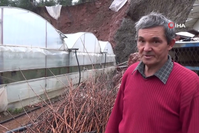 Antalya’da fırtına ve yağış heyelanı tetikledi!