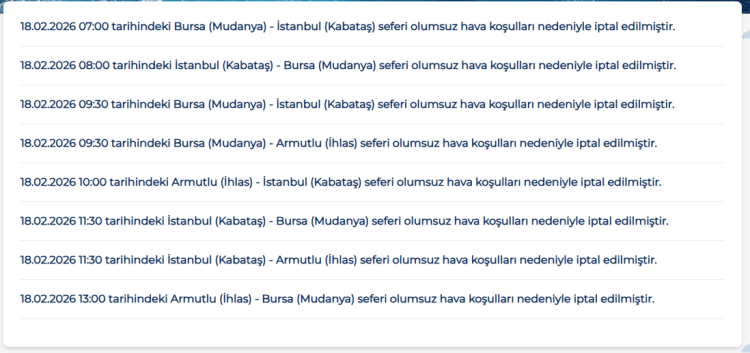 Bursa-İstanbul deniz seferlerinde hava engeli: Fırtına iptal getirdi!-Bursa Hayat-2
