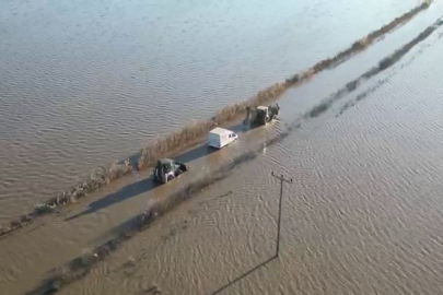 Kar eridi dere taştı! Bursa’da yol ve tarım arazileri sular altında kaldı