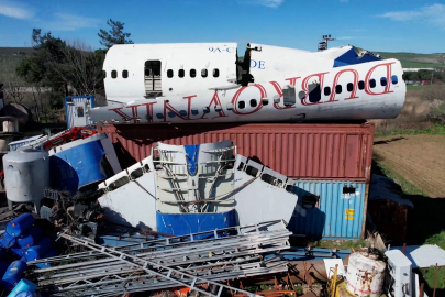 Bursa’da şaşırtan manzara: Geri dönüşüm tesisinde Boeing 747