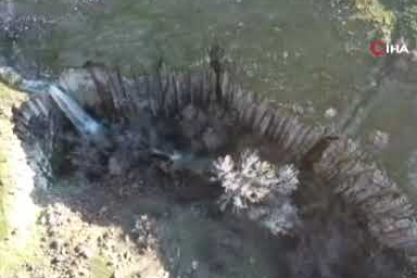 Elazığ’da 40 metre yükseklikten dökülen şelale keşfedilmeyi bekliyor