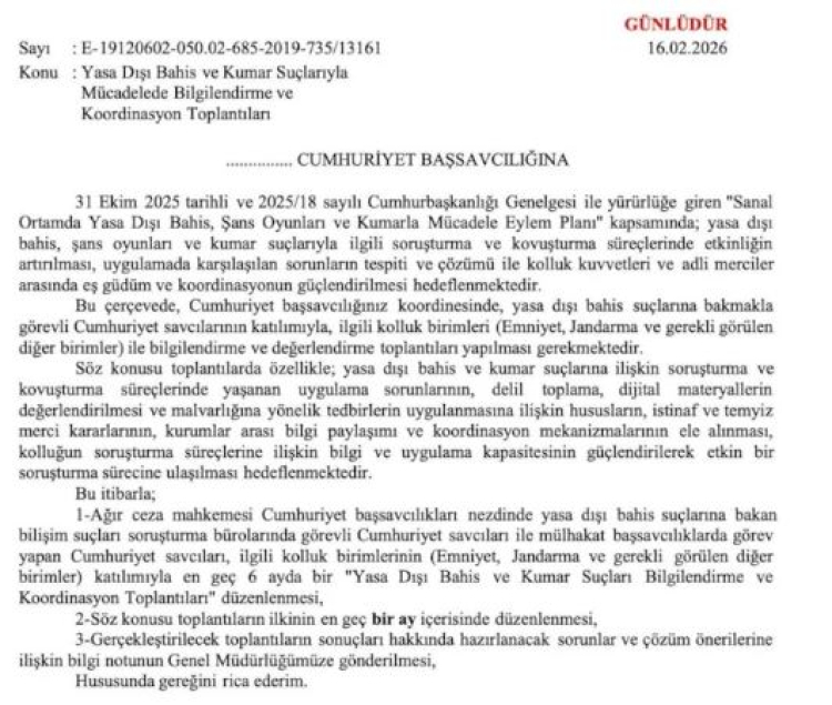 Bakan Gürlek’ten 81 ile talimat! -Bursa Hayat-2