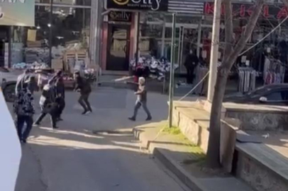 Bursa’da sokak ortasında arbede: Esnaf kavgası kamerada