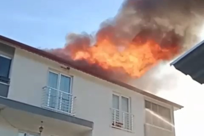 Bursa’da bacadan yükselen alevler çatıyı sardı