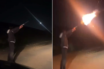 Bursa'da hava ateş açıp sosyal medyada paylaşan maganda gözaltında