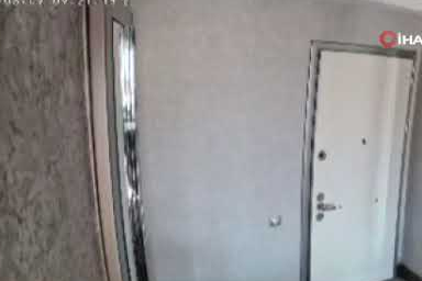 Denizli'de meydana gelen 5.1 büyüklüğündeki deprem kamerada