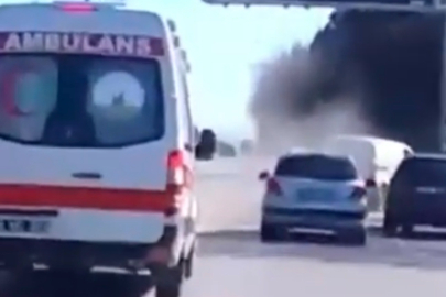 Bursa’da ani frenle gelen zincirleme kaza anı kameraya yansıdı