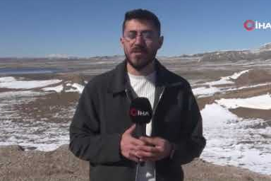 Kuruyan göl yeniden hayat buldu!