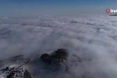 Ordu’nun Korgan ilçesi sisle kaplandı, görüntüler hayran bıraktı