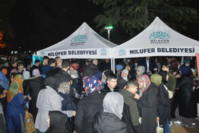 Nilüfer Belediyesi’nden 17 noktada kandil simidi ikramı