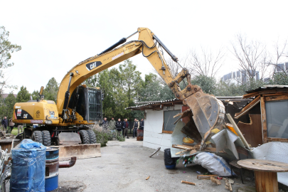 Nilüfer’de park ve orman alanındaki izinsiz yapılar kaldırıldı!