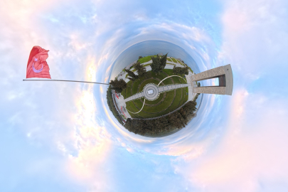 Şehitler Abidesi 360 derece kamera ile görüntülendi