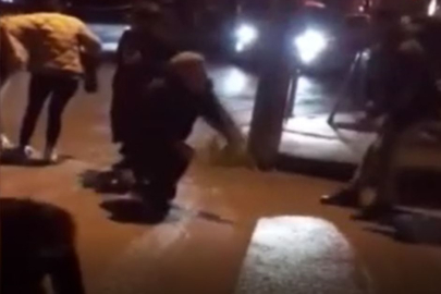 Bursa'da maddi hasarlı kaza sonra taraflar arasında kavga