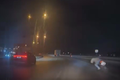 Bursa’da motosiklet kazası! Korku dolu anlar kamerada