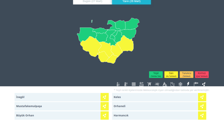 Kuvvetli sağanak geliyor: Meteoroloji Bursa’yı uyardı!-Bursa Hayat-2