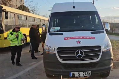 Bursa’da şoförün tansiyonu düştü servis aracı kontrolden çıktı