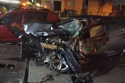 Bursa’da yardım etmek isterken kazaya karıştı!