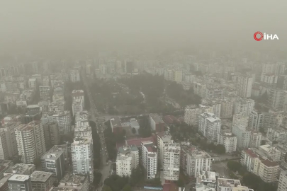 Kuvvetli rüzgarla gelen toz, Adana’yı pusla kapladı!