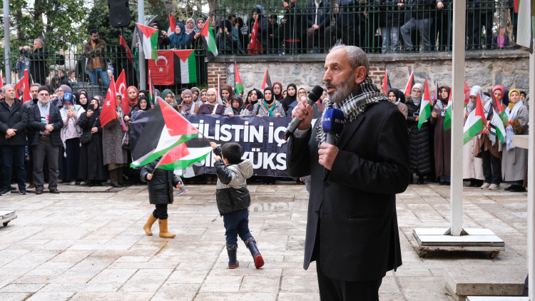 Bursa’da geniş katılımlı “Filistin’e Destek ve İsrail’e Tepki” eylemi - Bursa Hayat Gazetesi-4