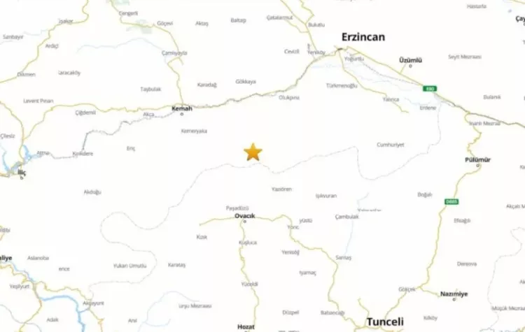 Erzincan 4.0 büyüklüğünde depremle sallandı!-Bursa Hayat-2