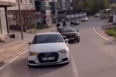 Bursa’da tehlikeli konvoy şovu tepki çekti