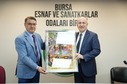 BESOB Başkanı Bilgit'e ziyaret! Özdağ Bursa’da esnafın nabzını tuttu