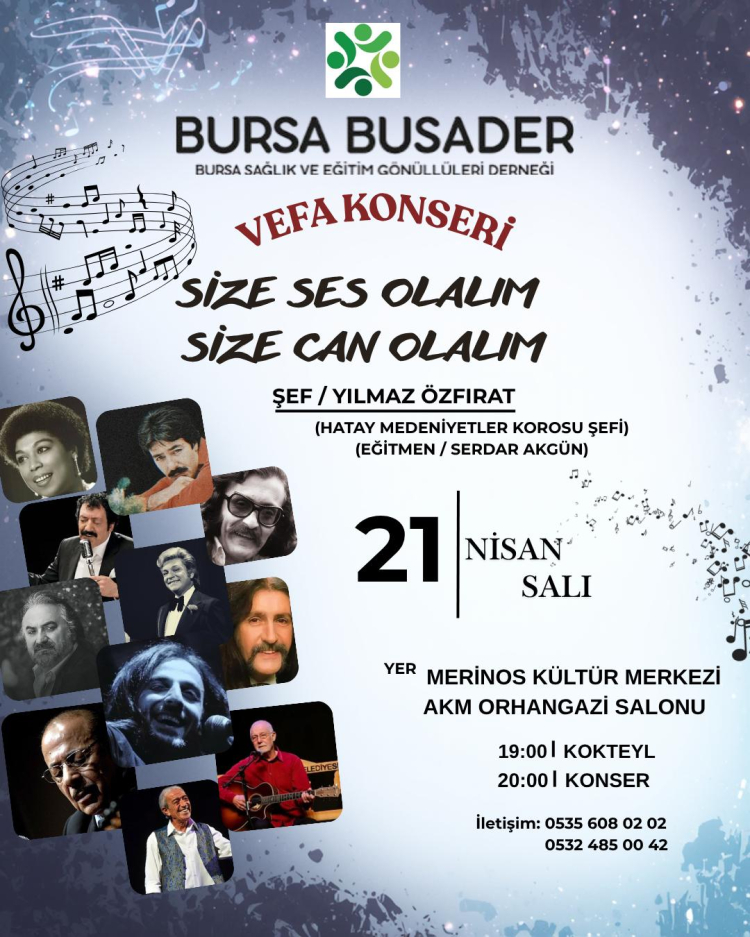 BUSADER’den anlamlı konser: İyilik için sahne alacaklar!-Bursa Hayat-2