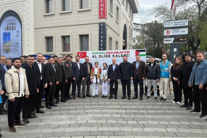 Osmangazi’de Filistin için anlamlı etkinlik! Vatandaşlar duygularını yazdı