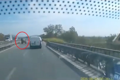 Bursa'da ters yönde ilerleyen at arabası sürücülere zor anlar yaşattı