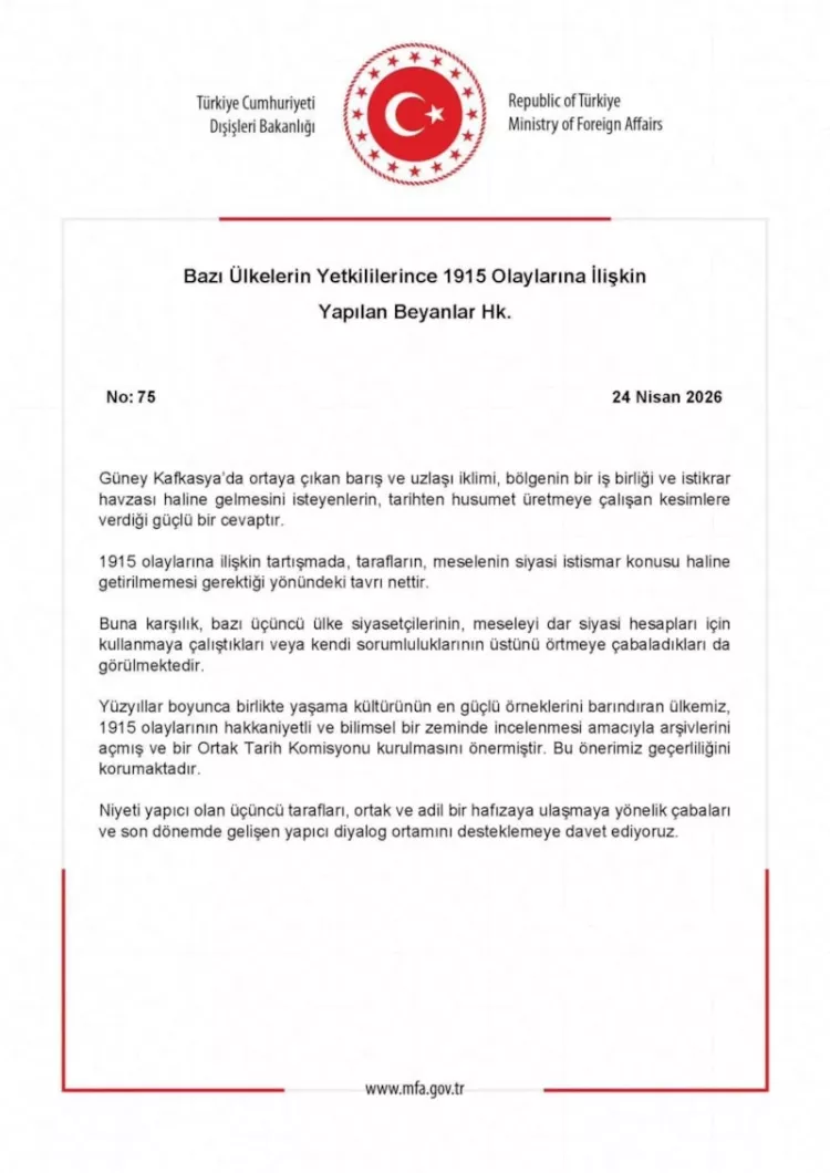 Dışişleri Bakanlığı’ndan “Dar siyasi hesaplar” tepkisi!-Bursa Hayat-2