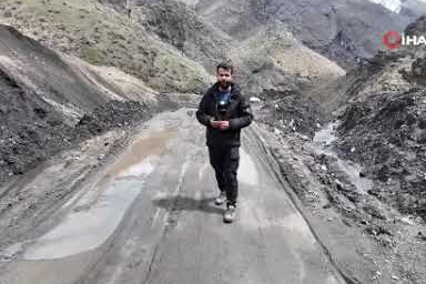 Şırnak'ta yağışla beraber heyelan oluştu