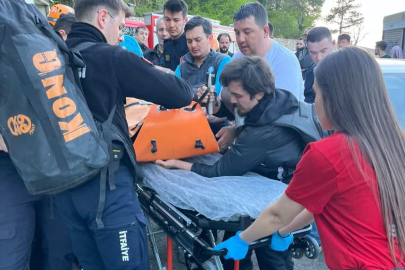 Bursa'da dere yatağına düşen adam ölümden döndü