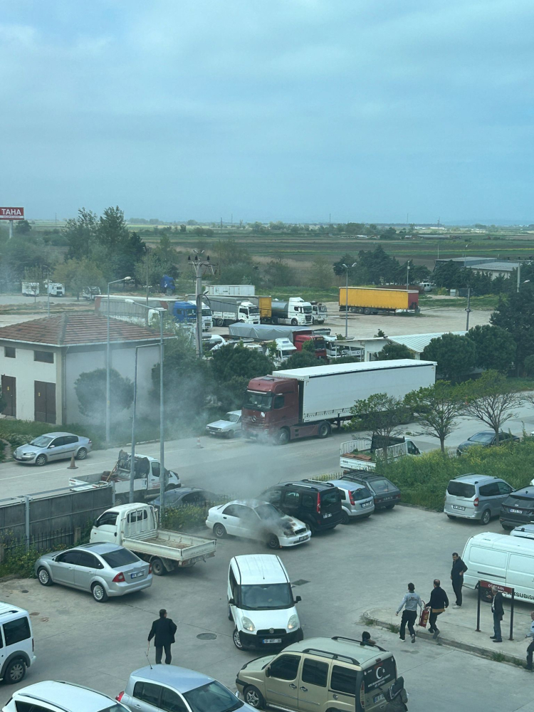 Bursa'da hastane otoparkında korku dolu anlar - Bursa Hayat -4