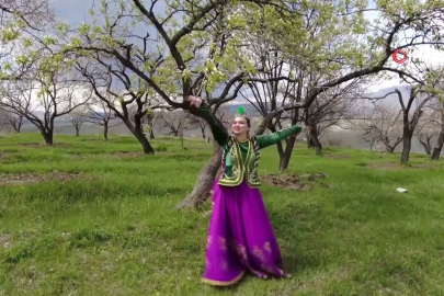 Baharın ortasında sanat: Kars’ta masalsı performans!