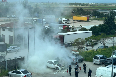 Bursa'da hastane otoparkında korku dolu anlar