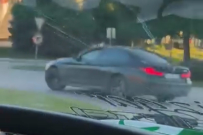 Bursa’da trafikte akılalmaz görüntüler