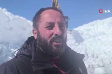 Baharda kar mesaisi: 2 bin 900 rakımda karla mücadele