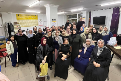 Bursa’da kadınlar eğlendi, erkekler çocuk baktı!