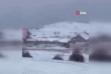 Aydos Yaylası’nda mayısta kar sürprizi