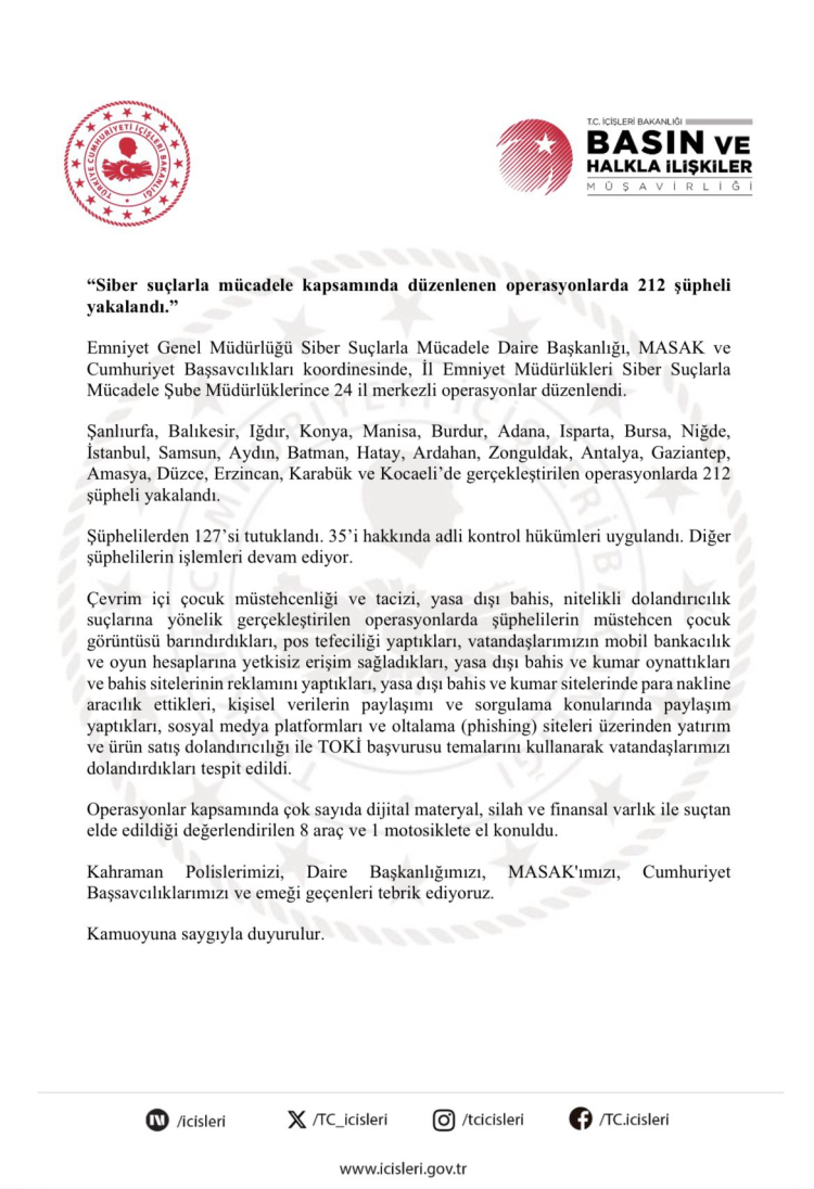 Bursa dahil 24 ilde siber operasyon: 127 şüpheli tutuklandı!-Bursa Hayat Gazetesi-2