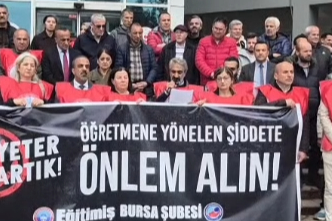Eğitimde şiddete Bursa’dan tepki!