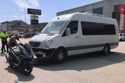 Bursa’da motosiklet kazası: Baba ve kızı yaralandı!