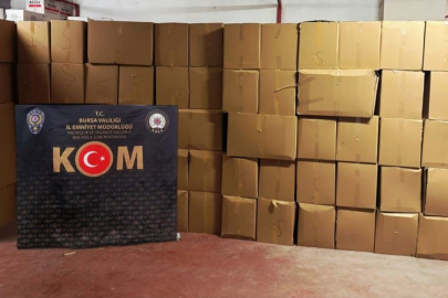 Bursa KOM’dan kaçakçılığa darbe!