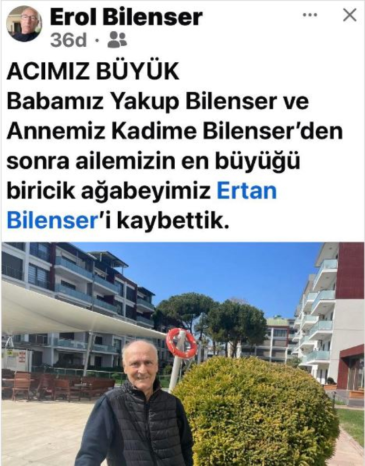 Bilenser ailesinin acı günü: Ertan Bilenser hayatını kaybetti-Bursa Hayat Gazetesi-2