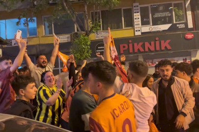 Bursa’da Galatasaray’ın şampiyonluk coşkusu bitmek bilmedi