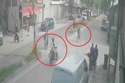 Bursa’da yol ortasında kararsız kalan bisikletli kazaya sebep oldu