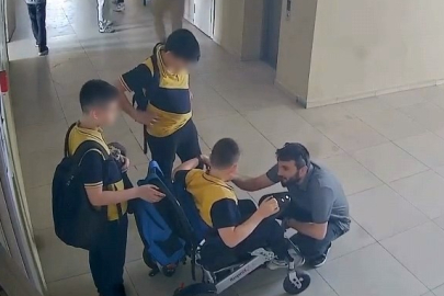 Bursa'da engelli öğrenciye insanlık dersi
