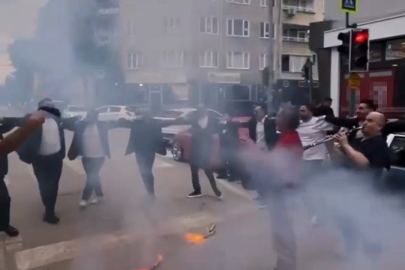 Bursa'da düğün magandası kamerada!