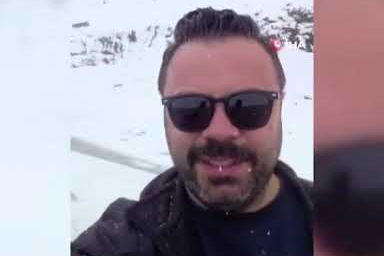 Mayıs ortasında Kop Dağı beyaza büründü!