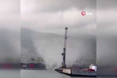 Denizde korkutan görüntü